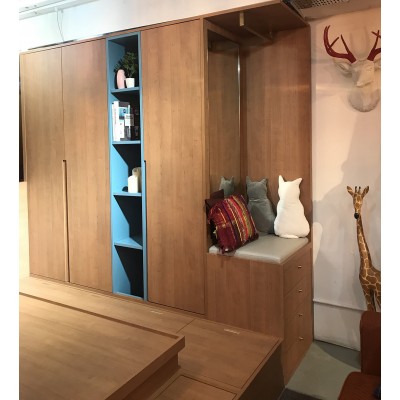  Floor bed with wardrobe